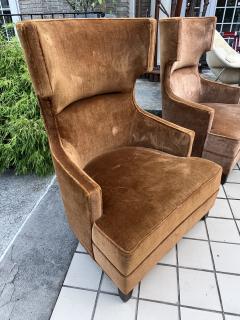 MONUMENTAL ITALIAN MODERNIST WINGBACK CHAIRS - 3329324