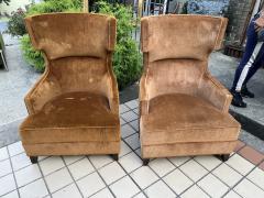 MONUMENTAL ITALIAN MODERNIST WINGBACK CHAIRS - 3329325