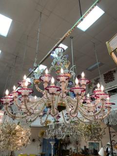 MONUMENTAL MULTI COLORED MURANO GLASS CHANDELIER - 1258267