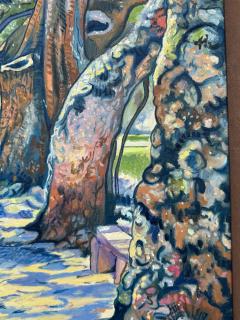Maalva Hamdi Large 42 x 32 Walking on a Trail Painting - 4342615