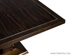 Macassar Ebony Square Walnut Dining Table - 1994972