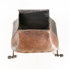 Mackay Hugh Baillie Scott Hand Forged Iron and Copper Fireplace in the Style of Baillie Scott - 4189553