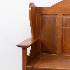 Mackay Hugh Baillie Scott Wylie Lochhead M H Baillie Scott an Arts Crafts Glasgow School Oak Settle - 4185716