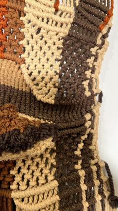Macram wall tapestry Spain circa 1970 - 4211144
