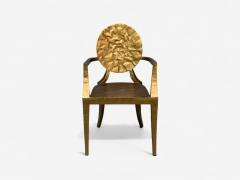 Made Goods Hammered Gilt Iron Six Daphne Dining Chairs Philippines 21st C  - 4244828