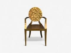 Made Goods Hammered Gilt Iron Six Daphne Dining Chairs Philippines 21st C  - 4283259