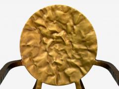 Made Goods Hammered Gilt Iron Six Daphne Dining Chairs Philippines 21st C  - 4283263