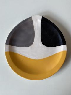 Mado Jolain Ceramic Plate by Mado Jolain France 1970s - 2911914