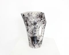 Mado Jolain Mado Jolain French Ceramic Vase Abstract Black White and Grey Blue Interior - 4296663