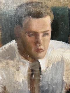 Madolin Vautrinot Impressionist Oil of American Golf Icon James E Sonny Fraser - 4565215