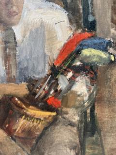 Madolin Vautrinot Impressionist Oil of American Golf Icon James E Sonny Fraser - 4565218