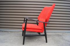 Madsen Sch bel Ebonized Highback Lounge Chair by Ib Madsen and Acton Schubell - 318867