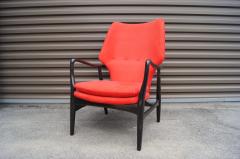 Madsen Sch bel Ebonized Highback Lounge Chair by Ib Madsen and Acton Schubell - 318868