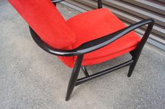 Madsen Sch bel Ebonized Highback Lounge Chair by Ib Madsen and Acton Schubell - 318871