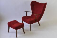 Madsen Sch bel Madsen and Schubell Pragh Lounge Chair and Ottoman - 352145