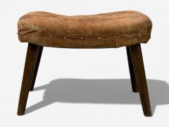 Madsen and Schubell Ottoman Beech Suede Sweden 1940s - 4449083