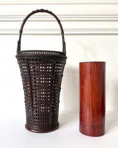 Maeda Chikubosai I Japanese Woven Ikebana Bamboo Basket Maeda Chikubosai I - 3840418