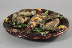 Mafra Palissy Majolica Fishes and Eels Wall Plate - 2524335