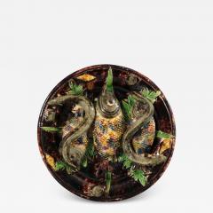 Mafra Palissy Majolica Fishes and Eels Wall Plate - 2524994