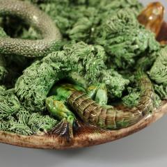 Mafra Palissy Majolica Lizard Snake Wall Plate - 4243070