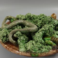 Mafra Palissy Majolica Lizard Snake Wall Plate - 4243074