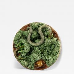 Mafra Palissy Majolica Lizard Snake Wall Plate - 4243546