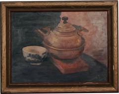 Magdalene D Lewis 4 00 Tea Painting by Magdalene D Lewis African American Artist - 91392