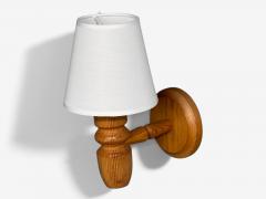 Magnafon Belysning APS Danish Modern Wall Sconce Pine Denmark 1960s - 4719092