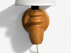 Magnafon Belysning APS Danish Modern Wall Sconce Pine Denmark 1960s - 4719096