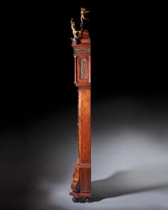 Magnificent 18th Century Striking Dutch Amsterdam Burl Walnut Longcase Clock - 3123418