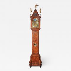 Magnificent 18th Century Striking Dutch Amsterdam Burl Walnut Longcase Clock - 3124593