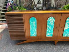 Magnificent 2 Piece Credenza Bar Stereo Cabinet - 3983034