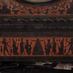 Magnificent Bronze Mounted and Marble Mantel Clock in the Assyrian Revival Style - 1580597