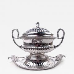 Magnificent English Georgian Neoclassical Tureen on Stand - 3987529