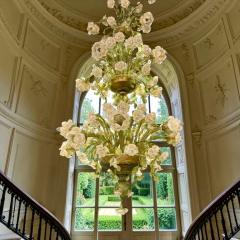 Magnificent Murano Glass Floral Chandelier 1980s - 4701314