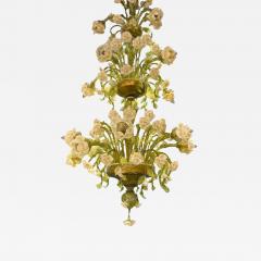 Magnificent Murano Glass Floral Chandelier 1980s - 4701420