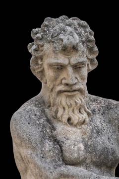 Magnificent North Italian 19th Century Stone Sculpture Figure of God Neptune - 632594