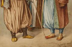 Magnificent Pair of Turkish Ottoman Watercolors of Sultans by Hossein - 709581