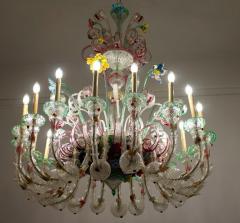 Magnificent Venetian Murano Glass Ca Rezzonico Chandelier 1880 - 3526858