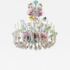 Magnificent Venetian Murano Glass Ca Rezzonico Chandelier 1880 - 4305564