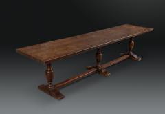 Magnificent Walnut Trestle Table Italian or Possibly English - 2484262