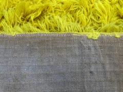 Magnificent XL Room Size Canary Yellow Shag Pile Rug Circa 60s - 3397030