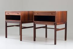 Magnus Engstrom Scandinavian Midcentury Bedside Tables in Rosewood Model Casino 1960s - 1144349