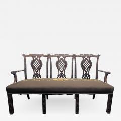 Mahogany 19th Century Georgian III Style Settee - 2185872