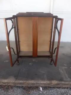 Mahogany Ball and Claw Curio Cabinet - 3927469