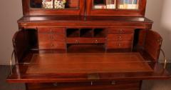 Mahogany Bookcase With Secretary Circa 1820 - 3915456