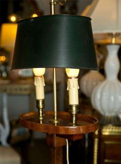 Mahogany Bouillotte Floor Lamp Stamped Jansen - 3013129