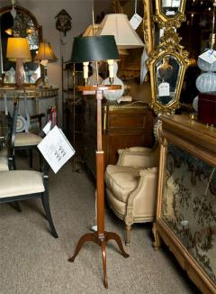 Mahogany Bouillotte Floor Lamp Stamped Jansen - 3013130