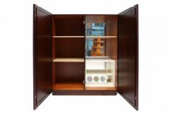 Mahogany Brutalist Bar Cabinet - 441822