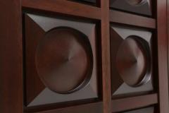 Mahogany Brutalist Bar Cabinet - 441825